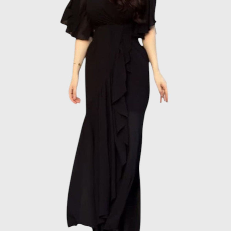 שמלת הדפס רטרו של נאווה