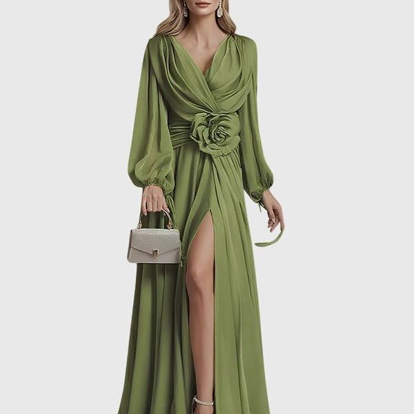 שמלת מקסי שיפון אלגנטית של ליאור