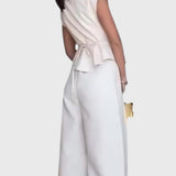 מכנסי קפלים רחבים של יעל