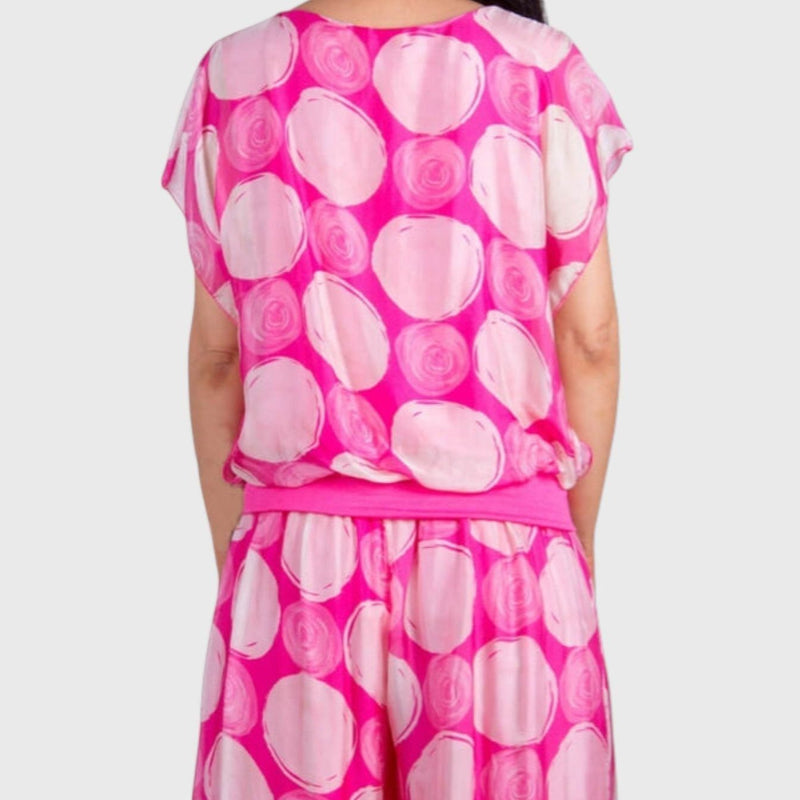 מכנסי מיכל עם נקודות וסדק