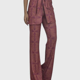 מכנסי התרחבות עם הדפס אתני של תמר