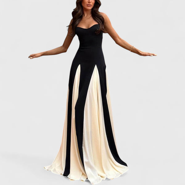 שמלת מקסי טול עם פאנלים של טליה