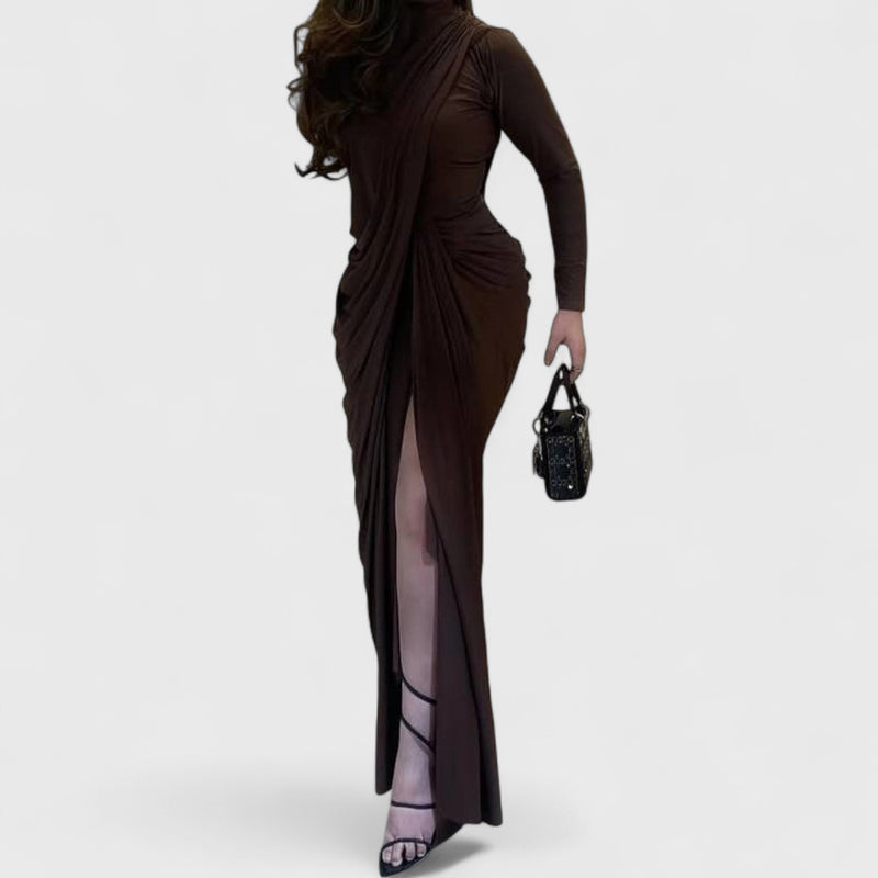 שמלת מקסי אסימטרית של ליאור