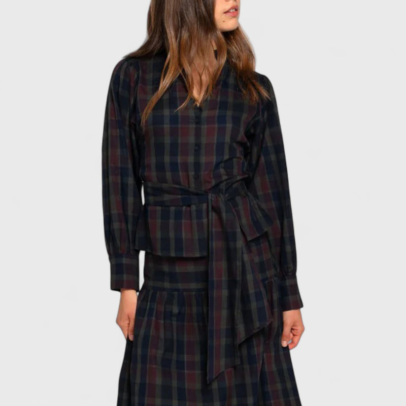 סט חגורת קשירה משובצת של טליה