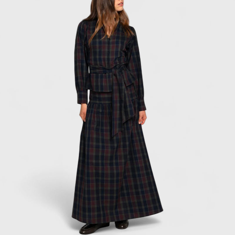 סט חגורת קשירה משובצת של טליה