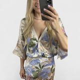 Dafna Satin Floral Shirt
