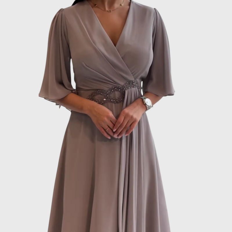 שמלת מקסי שיפון של שירה