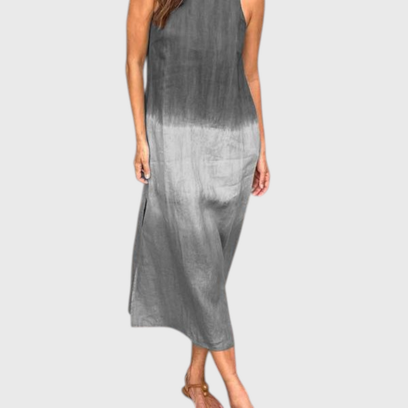 שמלת מידי עם הדפס כרמל 