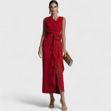 שמלת מידי סאטן של אינבר