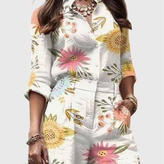 Floral Breeze Linen Set