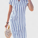 שמלת מידי מפוספסת של ליאורה