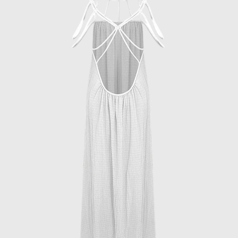 מקסי פשתן עטופה