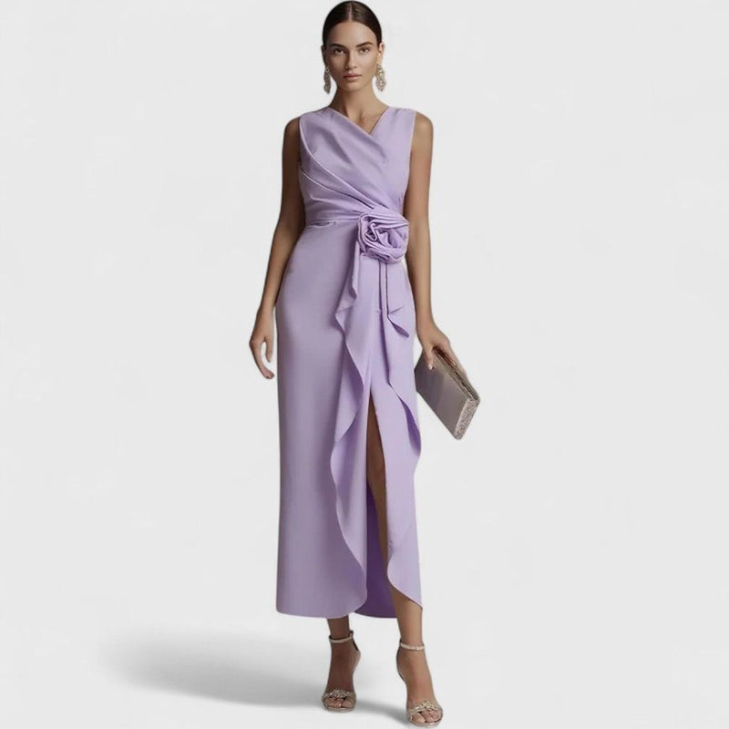 שמלת מידי סאטן של אינבר