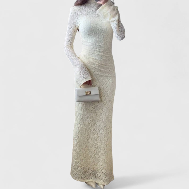 שמלת מקסי תחרה יארה