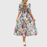 שמלת מקסי עם הדפס פרחוני של עדן