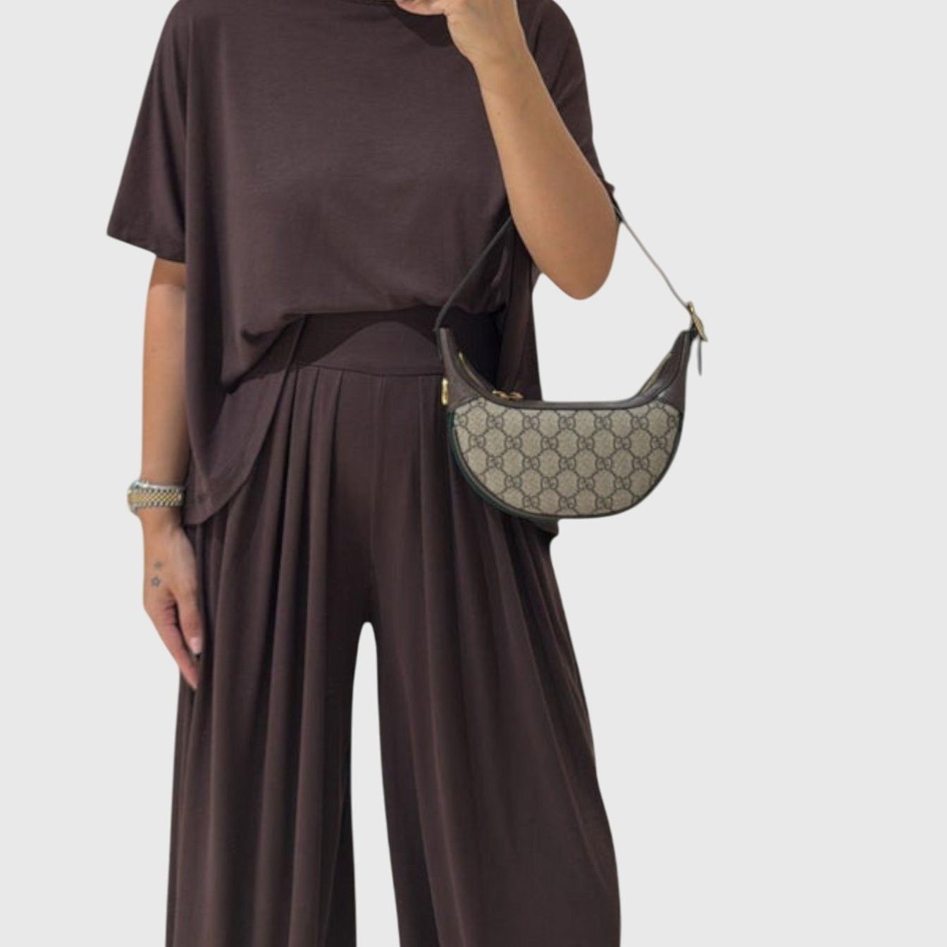 סט קז'ואל אפור עדן