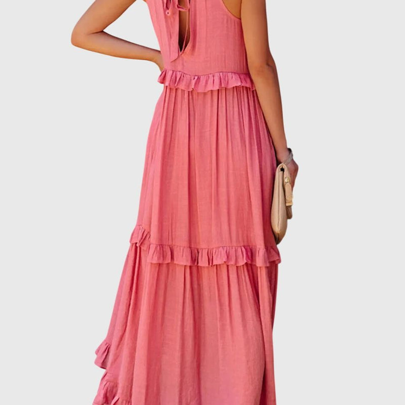 שמלת מקסי עם קפלים של Eden Breeze