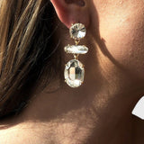 עגילי יהלום משובצים של רוני