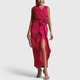 שמלת מידי סאטן של אינבר