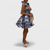 שמלה מודפסת אלגנטית של נועה