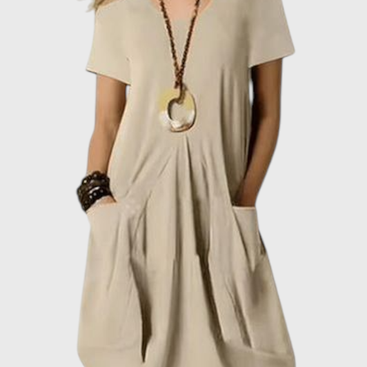 שמלת מיה אלגנטית בז'