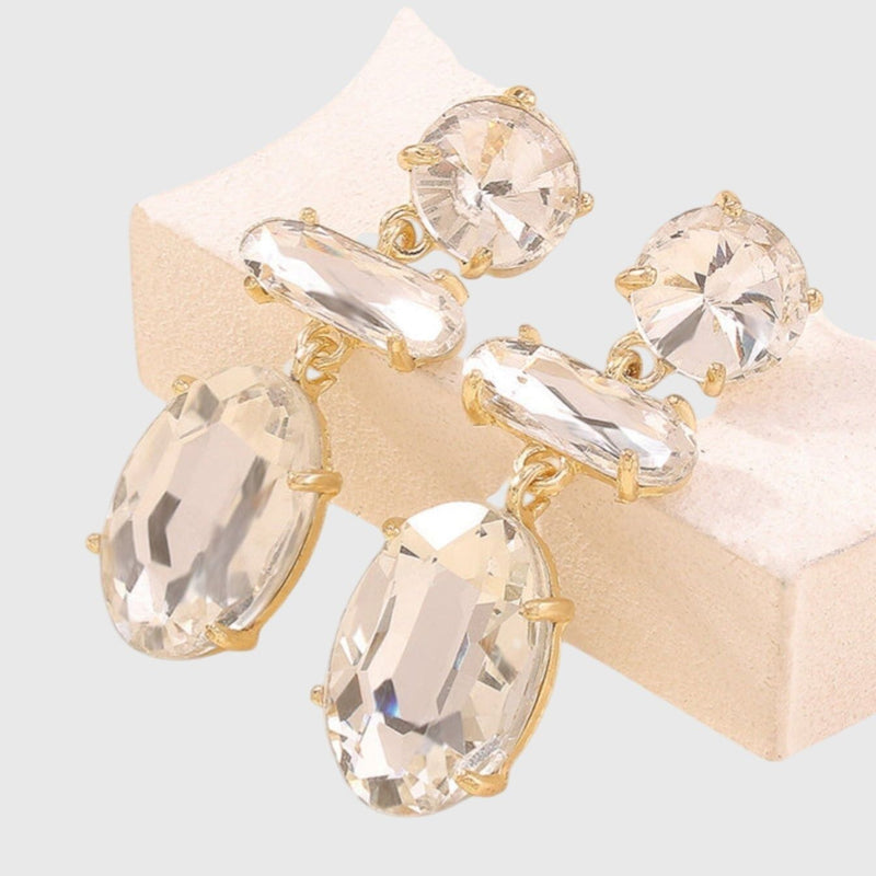 עגילי יהלום משובצים של רוני