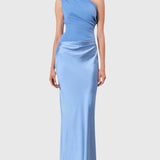 שמלת מקסי עם כתף אחת של גל