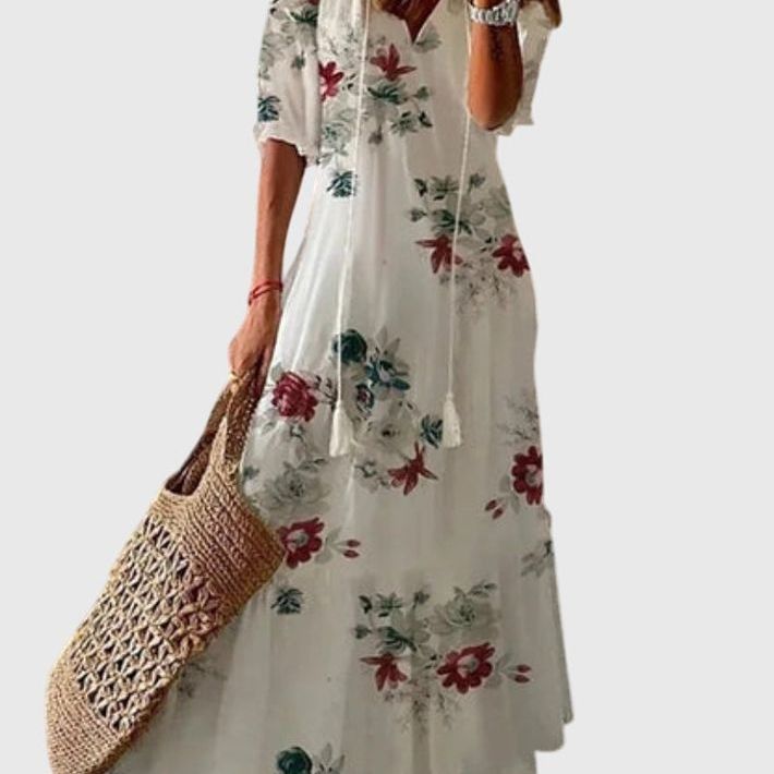 שמלת קיץ עם צווארון וי של דנה