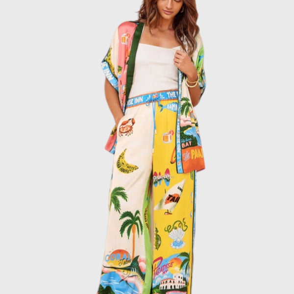 Sunny Vibes Two-Piece Pants