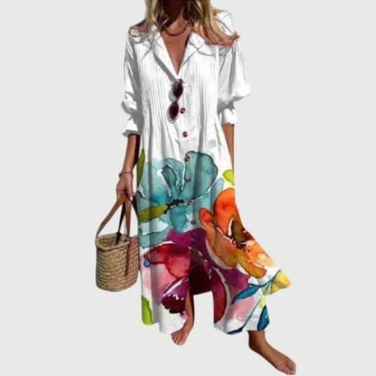 שמלת מקסי בוהמית של Leah Luxe