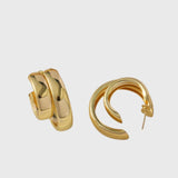 עגילי חישוק כפולים של נגה