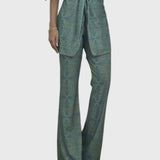 מכנסי התרחבות עם הדפס אתני של תמר