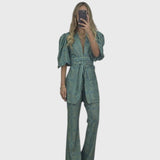 מכנסי התרחבות עם הדפס אתני של תמר