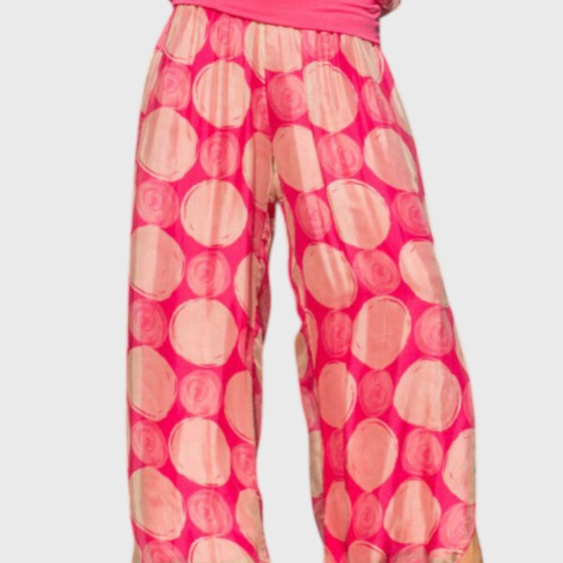 מכנסי מיכל עם נקודות וסדק