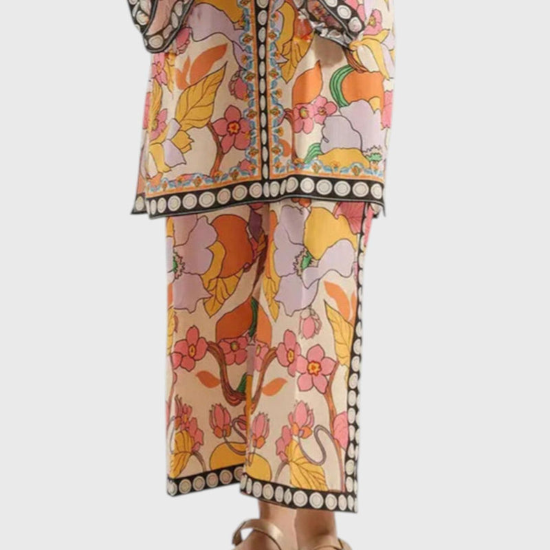 מכנסי אורלי עם גווני צבע אתניים