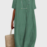 שמלת מידי בגזרה נינוחה של יעל