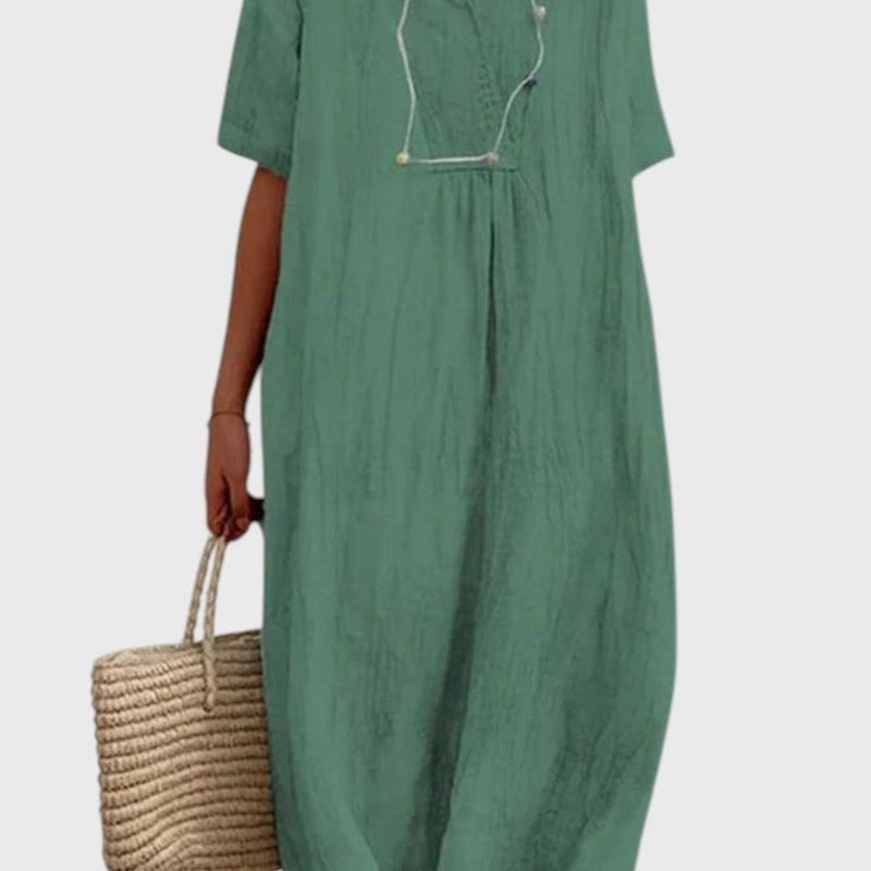 שמלת מידי בגזרה נינוחה של יעל