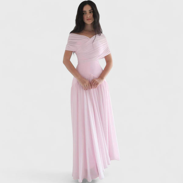 שמלת ערב אלגנטית מרשת של יעל