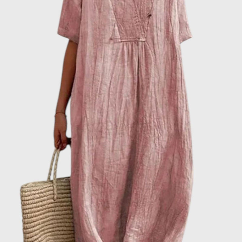 שמלת מידי בגזרה נינוחה של יעל