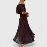 שמלת מקסי פרחונית של נגה