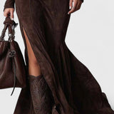 שמלת מקסי וינטג' עם חגורה של ליאור