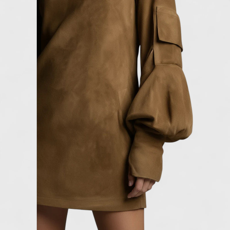 שמלת מיני עם צווארון גולף של שירה זמש