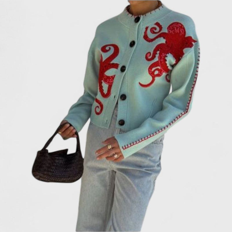 קרדיגן סרוג של Gal Octopus