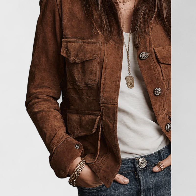 ז'קט זמש וינטג' של Eden