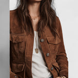 ז'קט זמש וינטג' של Eden