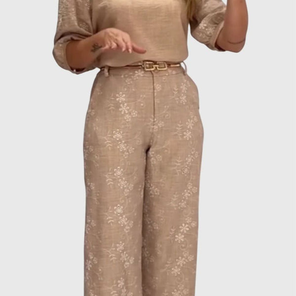 Embroidered Patchwork Set