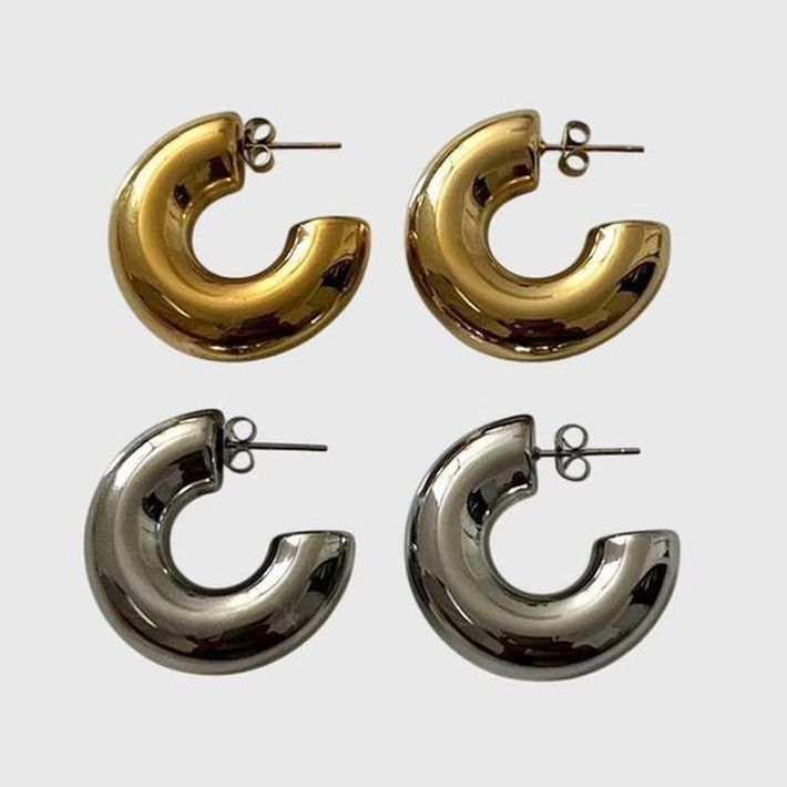 עגילי בוניטה מעוגלים