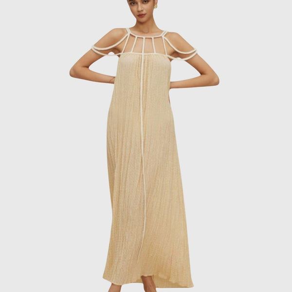 מקסי פשתן עטופה