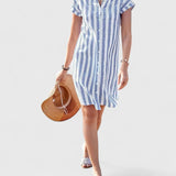 שמלת מידי מפוספסת של ליאורה