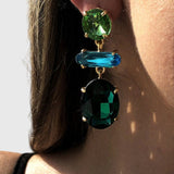 עגילי יהלום משובצים של רוני